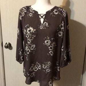 Maurices brown blouse. Size S